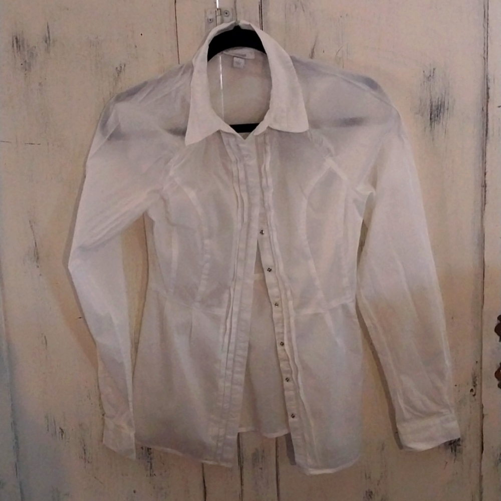 Richard Chai White Cotton button down shirt
